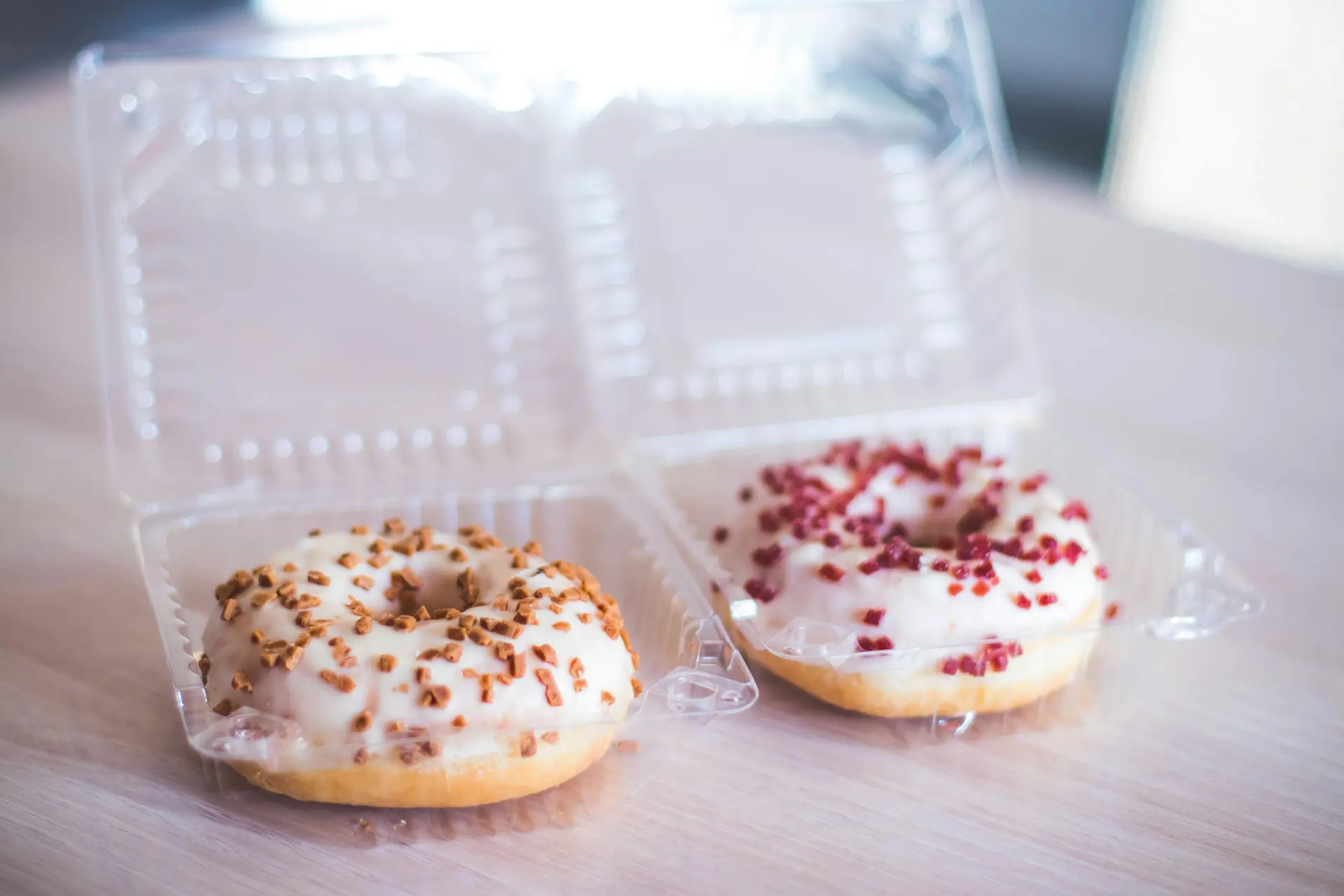 Assorted donuts from around the world on display